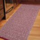 Cosmorugs Designer Handloom Cotton Kitchen Mats 3x1.5ft Maroon and Grey Color