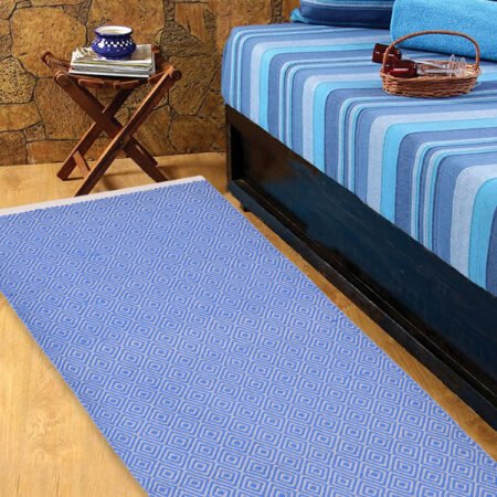 COSMORUGS Handmade Cotton Designer Bed Side Runner-Luxurious & Stylish