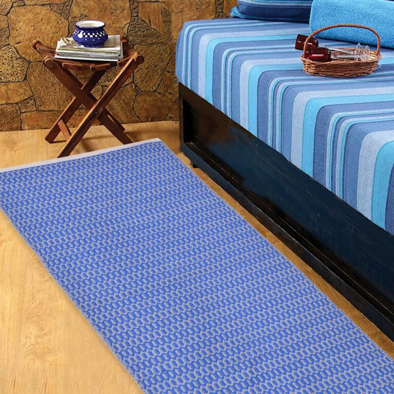 COSMORUGS Handmade Cotton Designer Bed Side Runner-Luxurious & Stylish