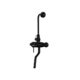 single lever wall mixer with flanges -black - Magic Series