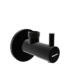 Angle valve with flange  black
